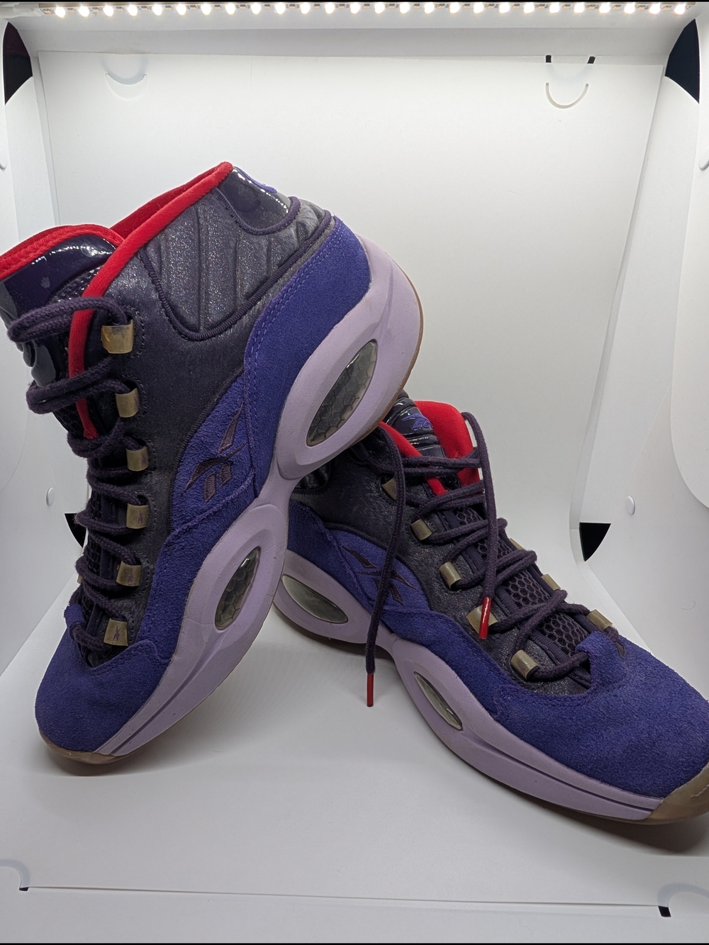 Reebok Question Mid Ghost Basketball Shoes